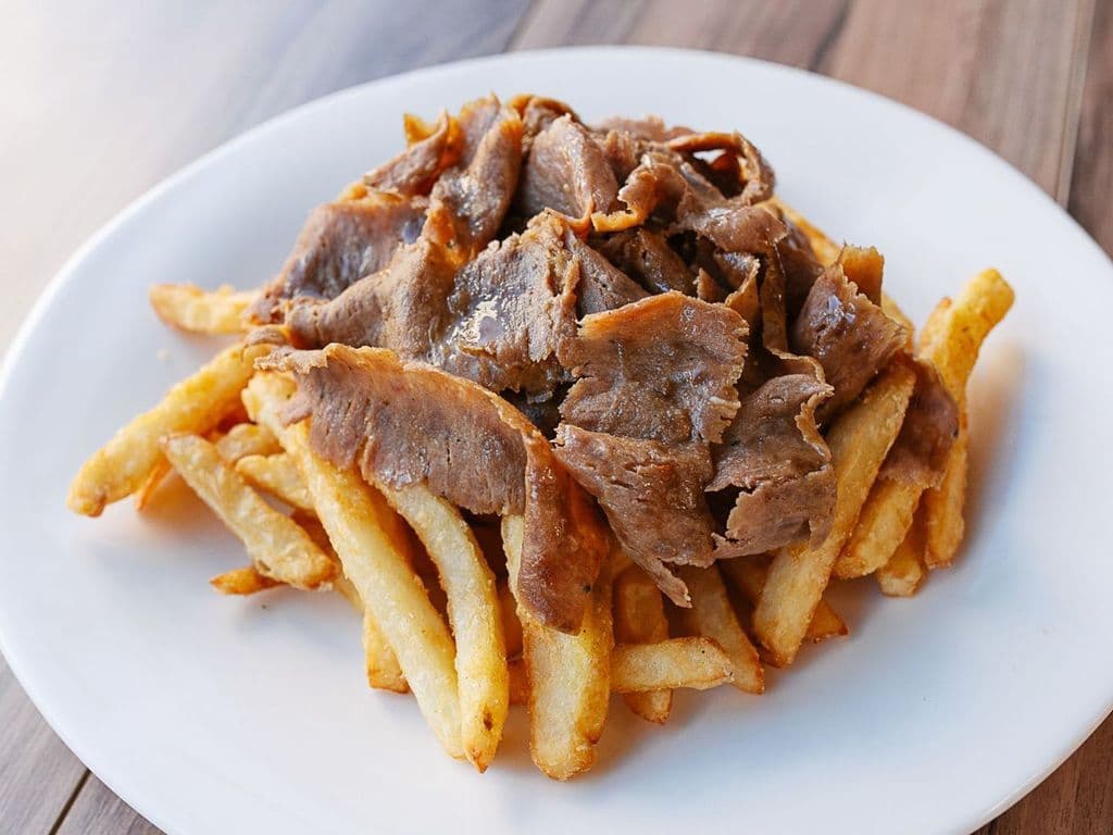 Large Fries & Lamb Donair Meat