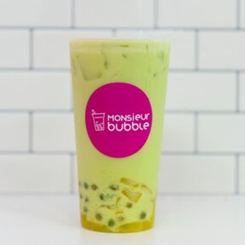 Jumbo bubble matcha latté