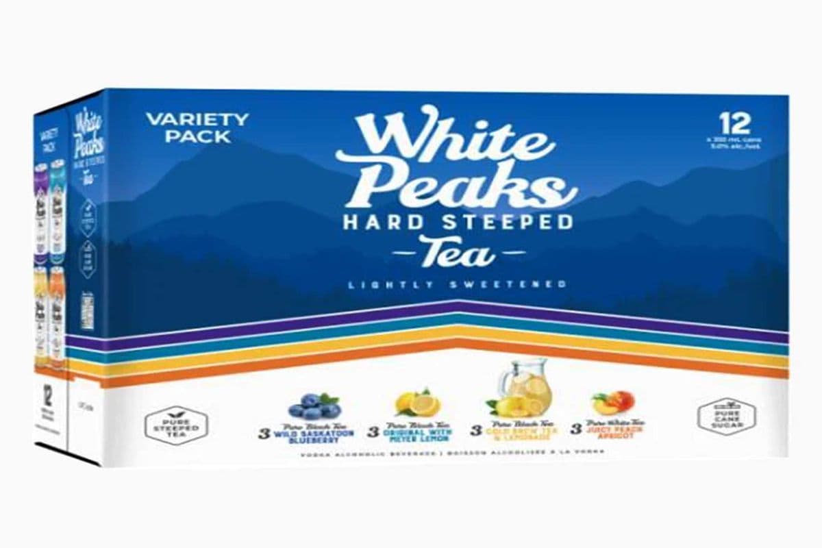 White Peaks Hard Steeped Tea Variety Pack 12 CANS (12 x 355 ML)