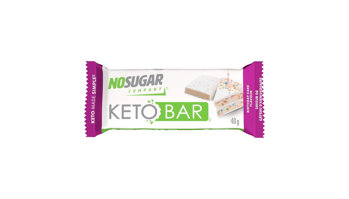 No Sugar Keto Bar - Gâteau d'anniversaire / Birthday Cake 40g