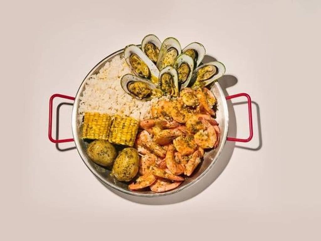 Crevettes et moules/ Shrimp and mussels bucket