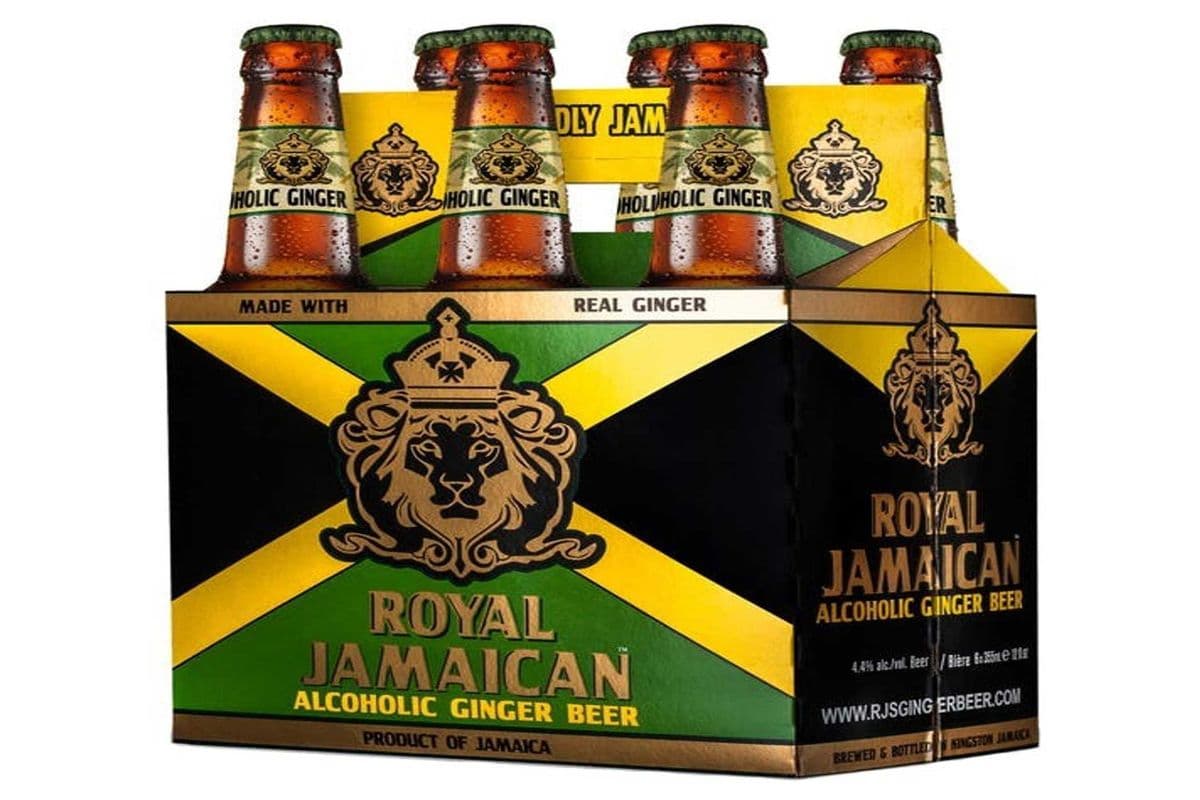 ROYAL JAMAICAN GINGER BEER 6 BOTTLES (6 x 355 ML)