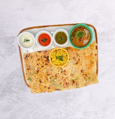 Onion Rava Paneer Masala Dosa