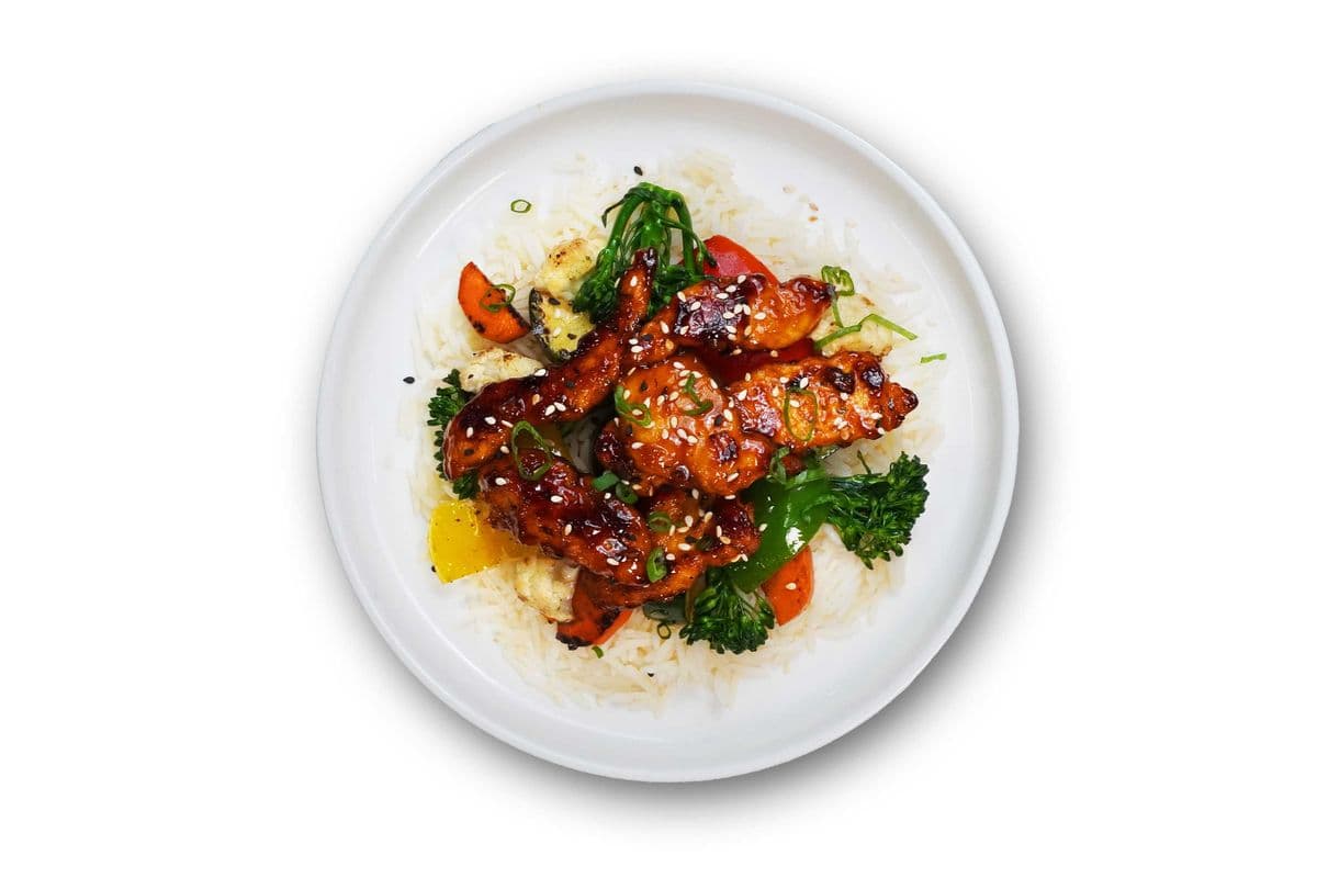 Kentucky Bourbon Chicken Stir-fry (510 Cal)