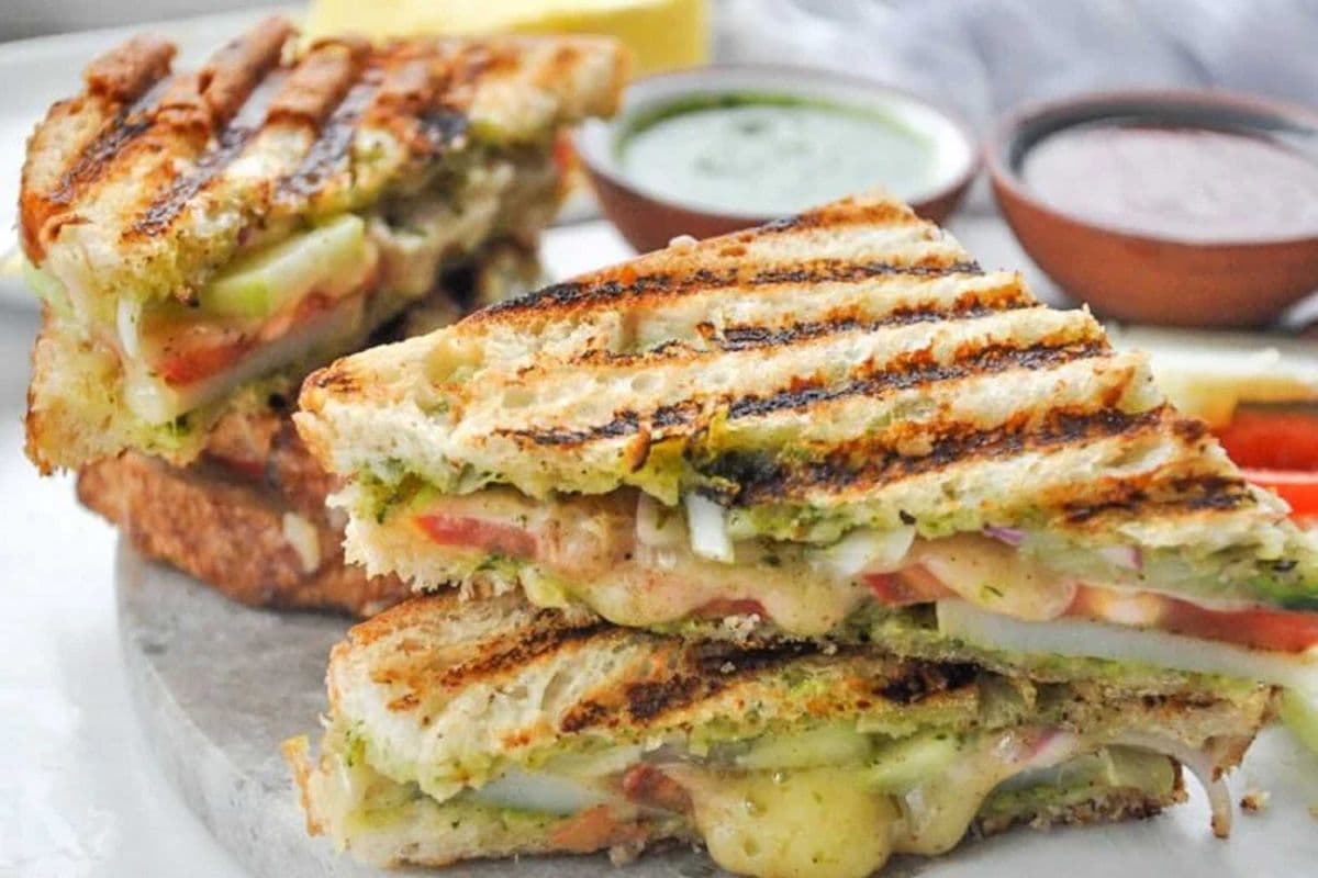 Vegetable Club Sandwich
