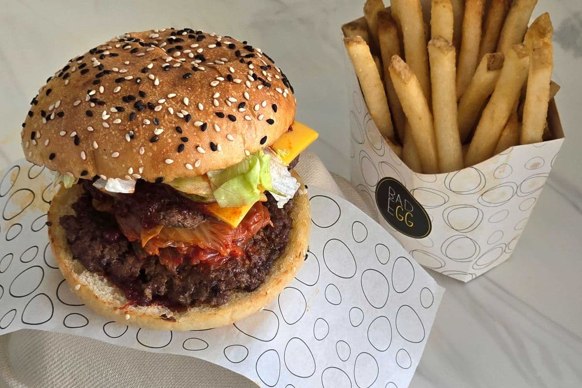 Bold Bite Kicker Double Smash with fries