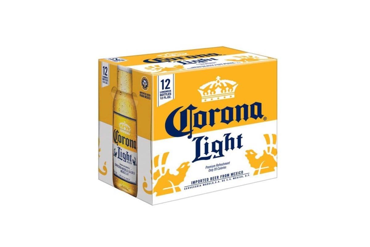 Corona Light 12 Pack Bottles (12 x 330 ml Bottles)
