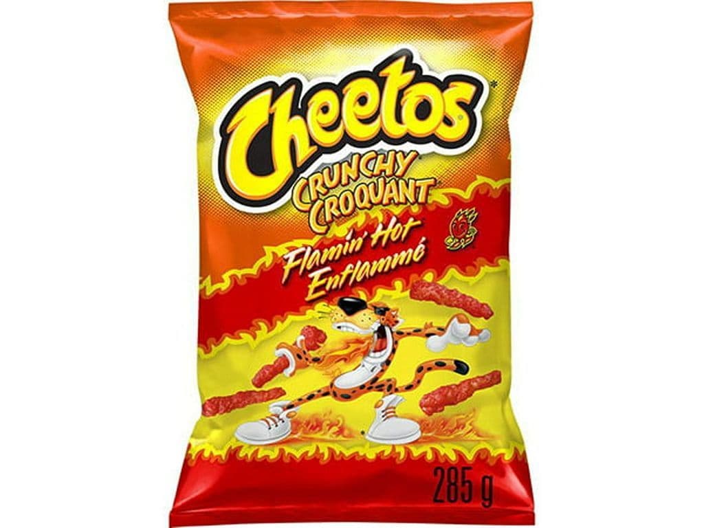 Cheetos Crunchy Flamin Hot Cheese Corn Puff Chips 285g