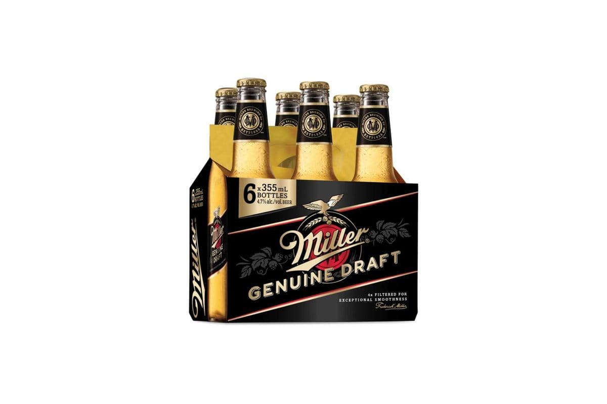 Miller Geniune Draft (1 x 6 bottles)