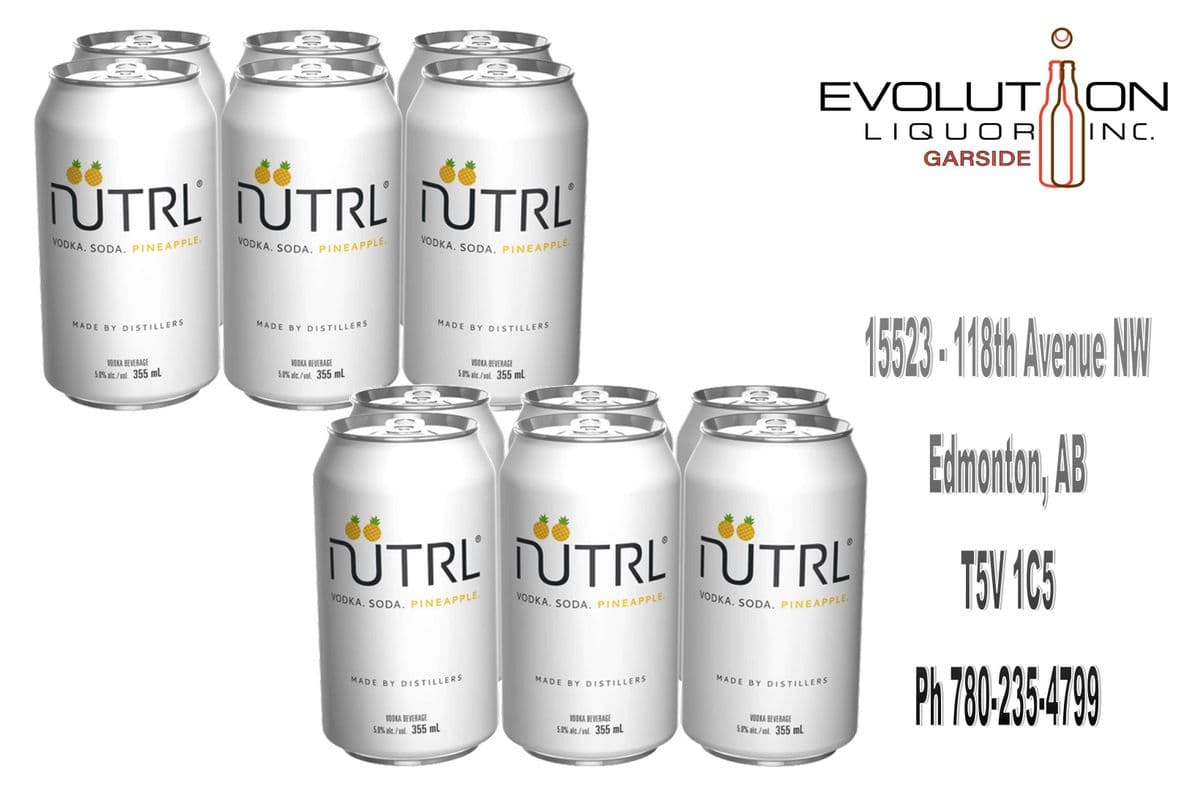Nutrl Vodka Soda Pineapple C355-12 (12 x 355ml Can)