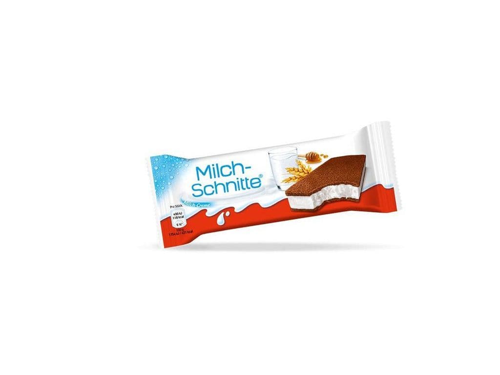 Kinder Milch Schnitte Refrigerator Snack Euro Chocolate and Milk Dessert