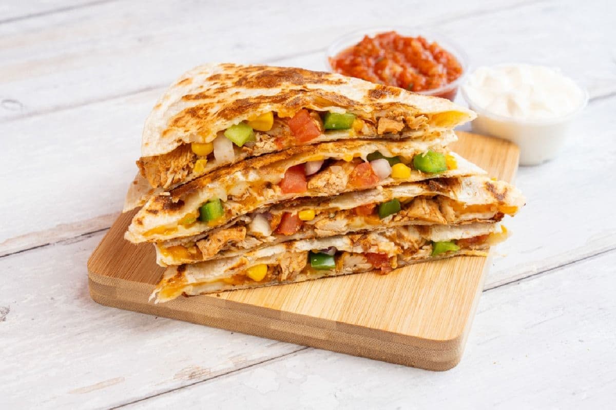 Gluten-Friendly Mild Chicken Quesadilla