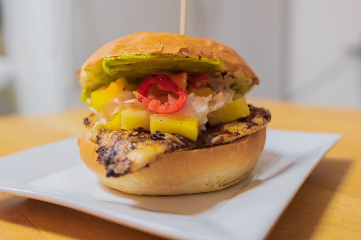 Hot Tropical Jerk Burger