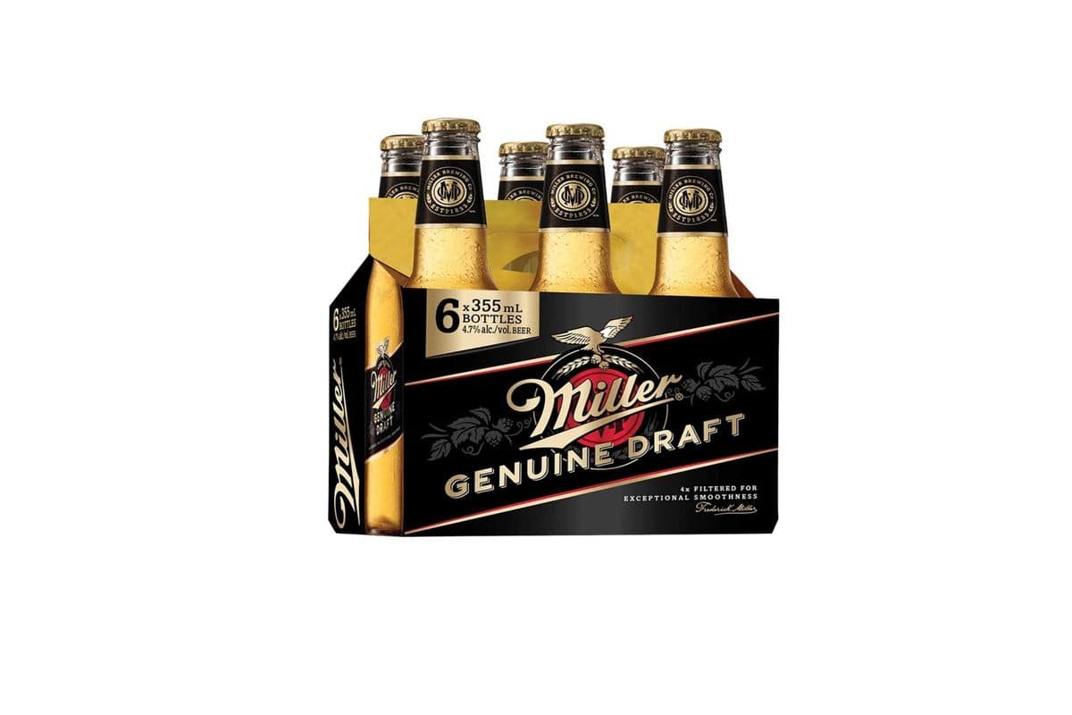 797299. MILLER GENUINE DRAFT (6 x 355ML (BOTTLES))
