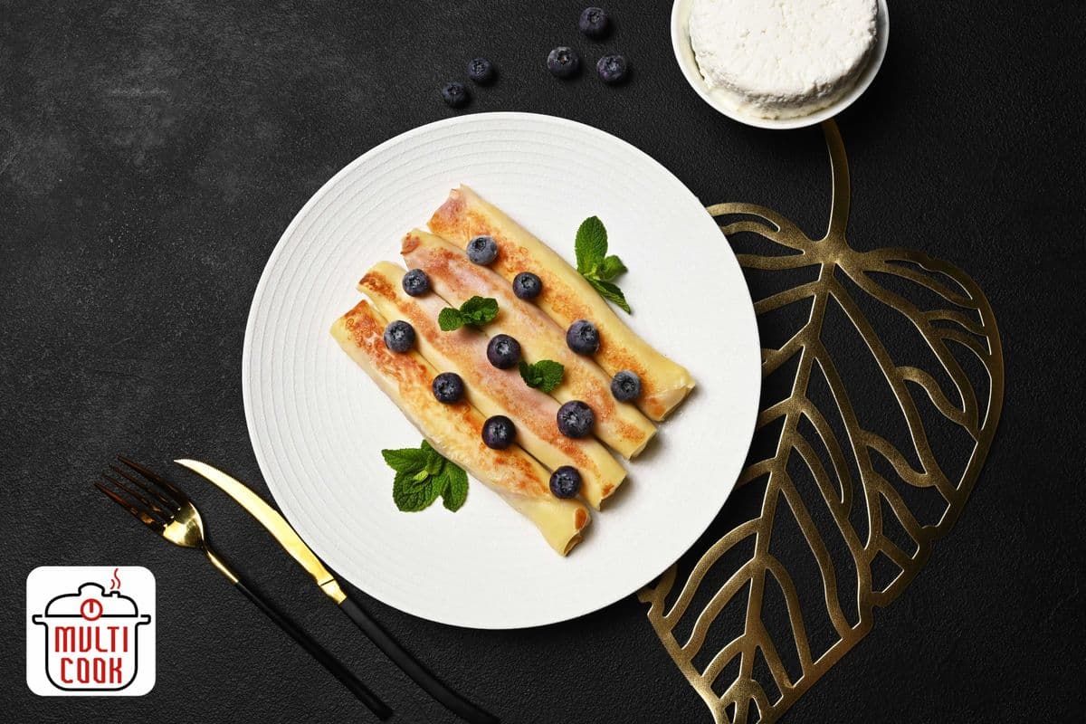 FROZEN Cottage cheese and blueberry crepes (5pcs.)