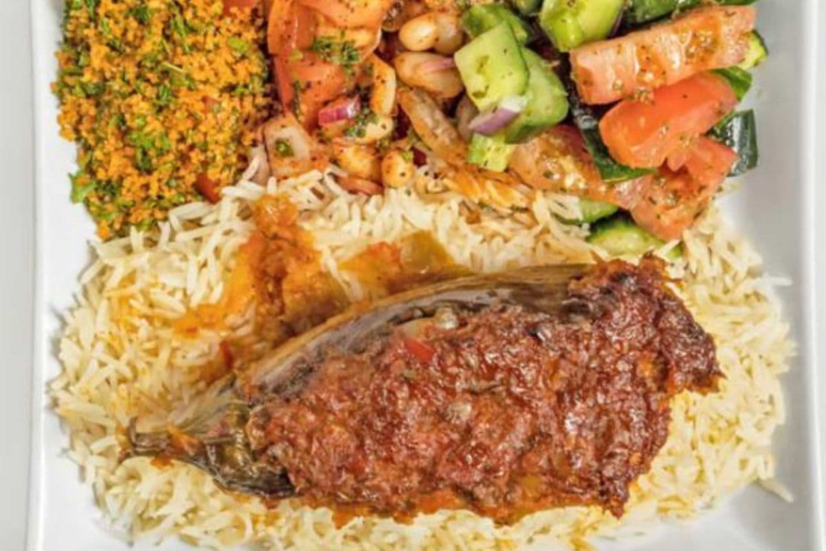 Eggplant with Ground Beef Platter