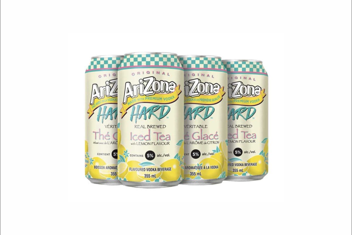 Arizona Hard Lemon Iced Tea 6 Can (6 x 355 ml Cans)