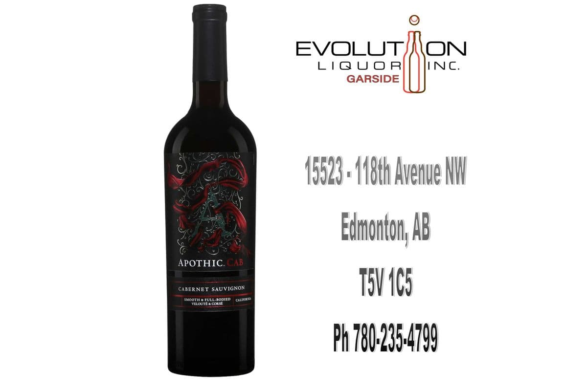 Apothic Cabernet Sauvignon 0750G (1 x 750ml Glass Bottle)