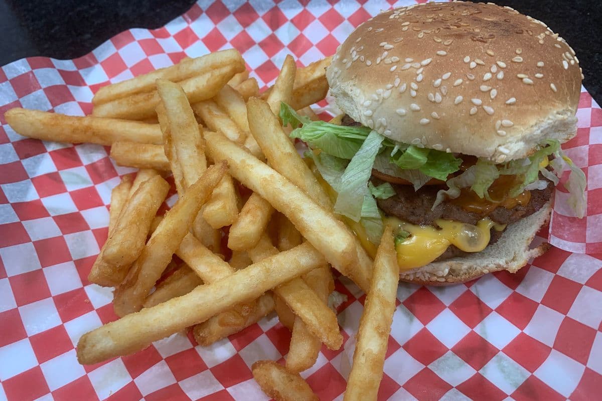 Beef Burger with Fries