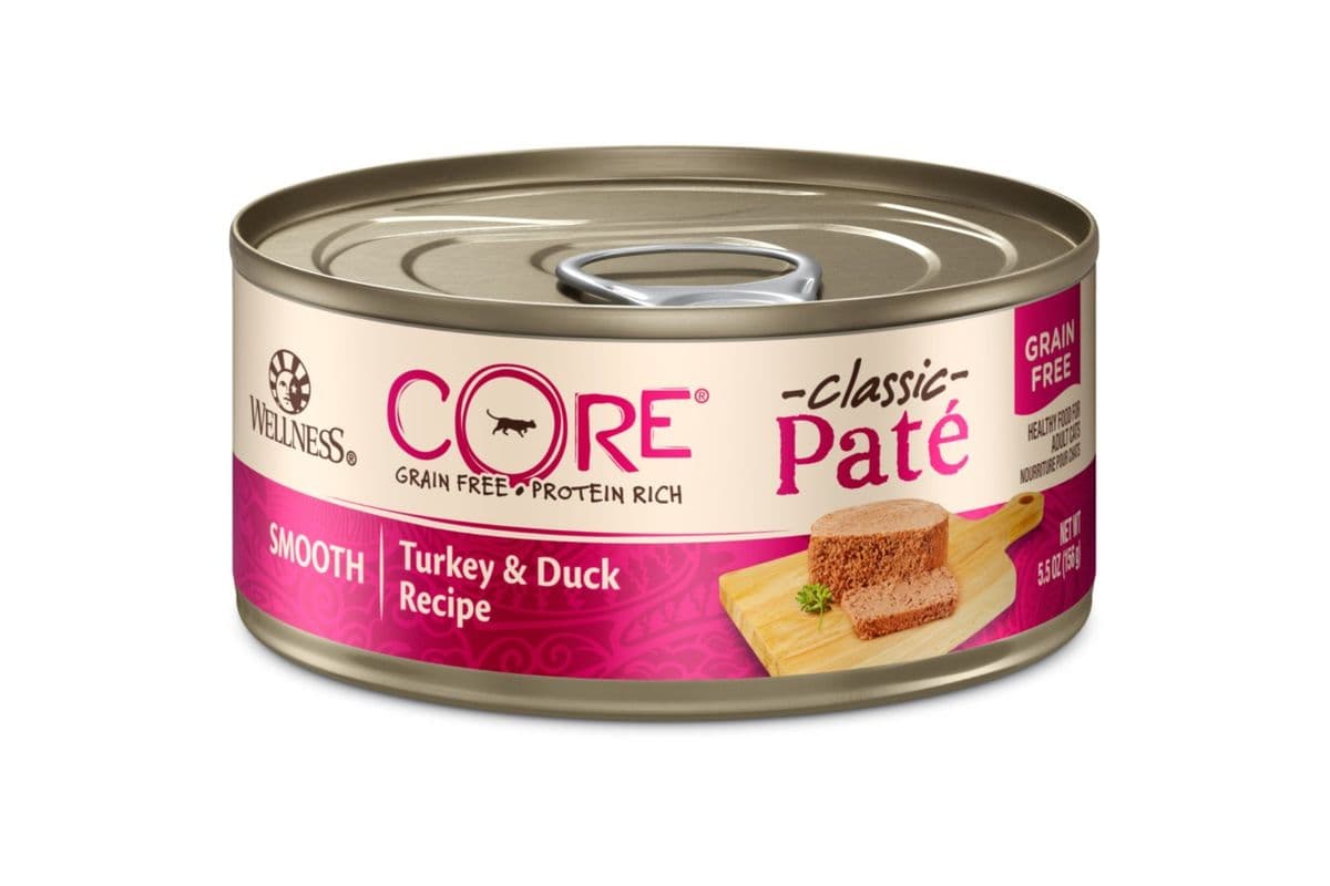 Wellness Core Pate Grain-Free Turkey & Duck Pate Wet Cat Food Cans (5.5 oz)