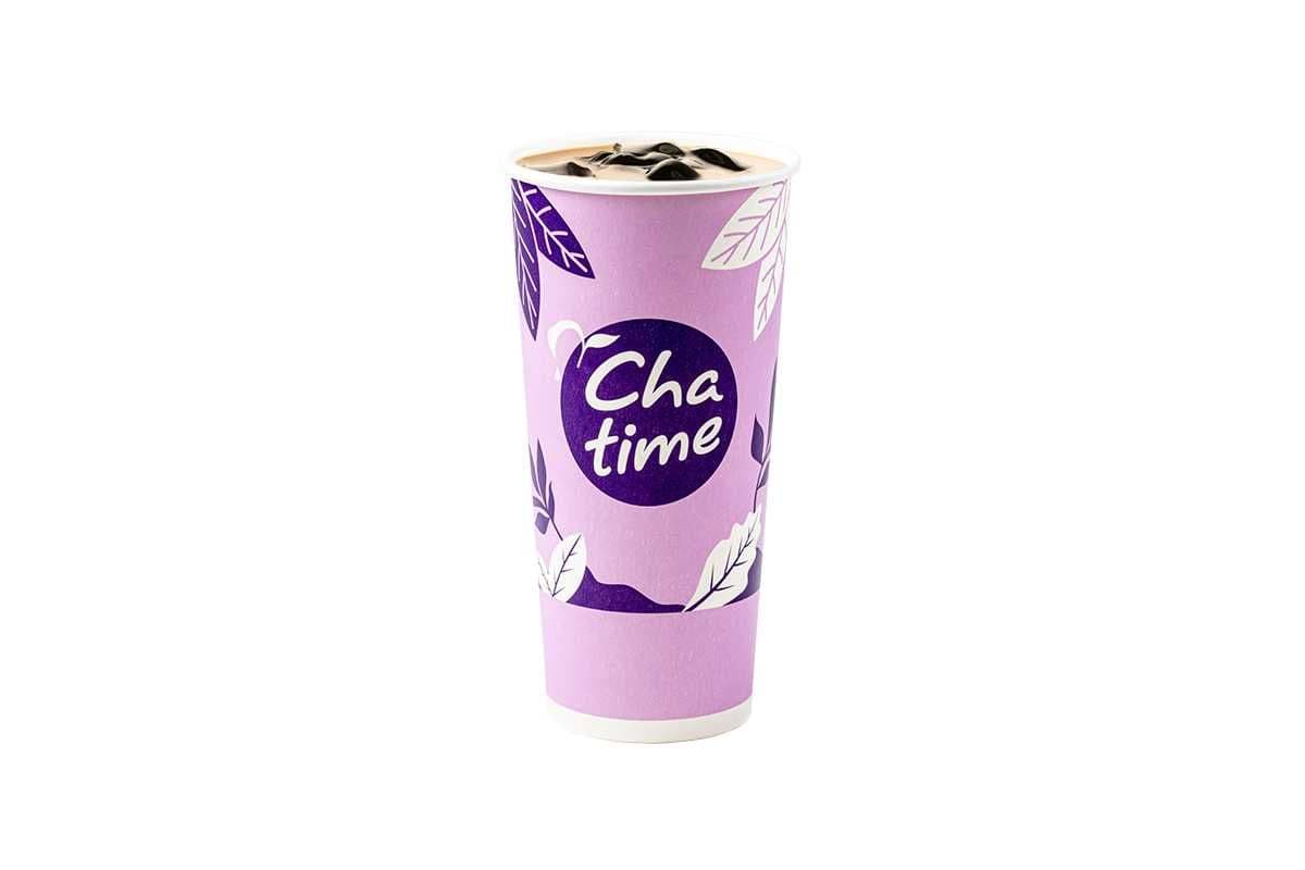 Hot Grass Jelly Roasted Milk Tea