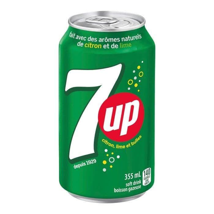 Canette 7up 355ml / 7up can 355ml