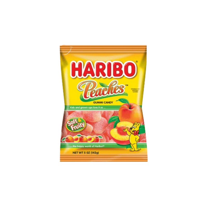 Peaches Haribo Candy - Brazil (5oz)