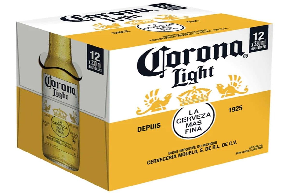 CORONA LIGHT 12 BOTTLES (12 x 341ML)