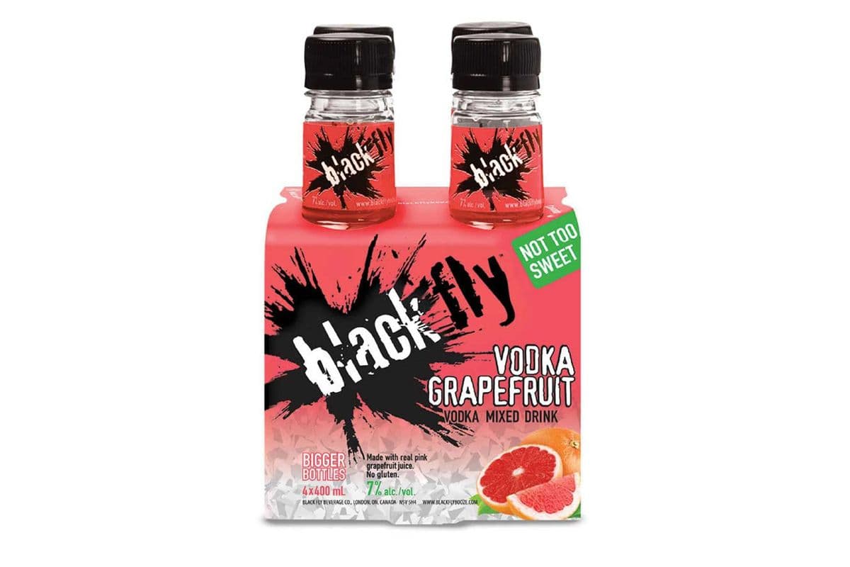 140091- BLACK FLY VODKA GRAPEFRUIT (4 x 4PC)