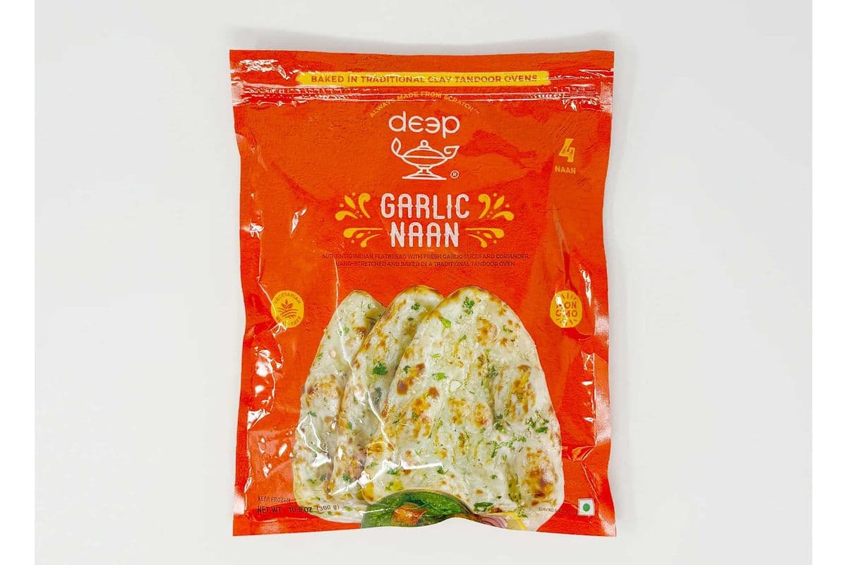 Deep Frozen Tandoori Naan Garlic (5 pcs)