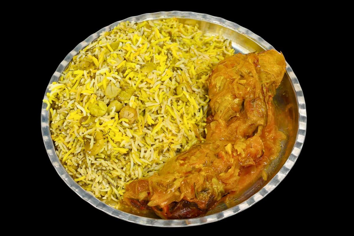 Broad Bean Dill Rice with Lamb Shank / باقالی پلو با ماهیچه