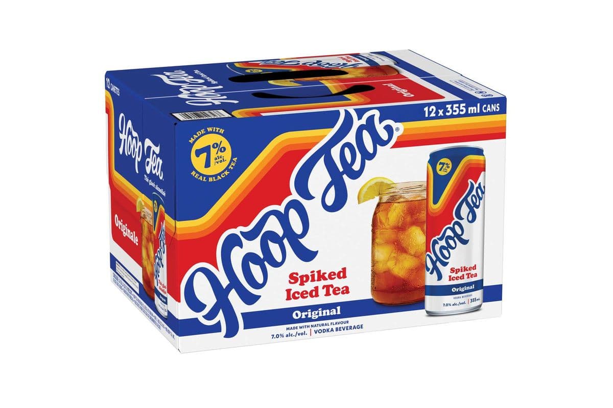 Hoop Tea Spiked Iced Tea Original (12 x 355 ml)