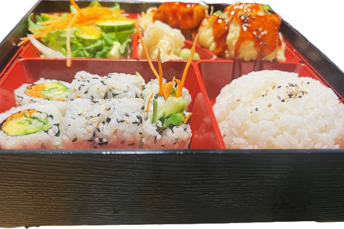 Tofu Teriyaki + Vegetarian Roll