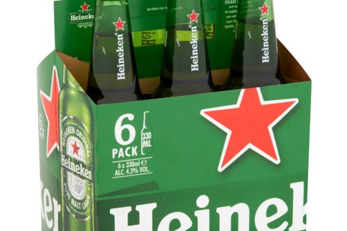 Heineken 6 pack bottles (6 x 330 ml Bottle)