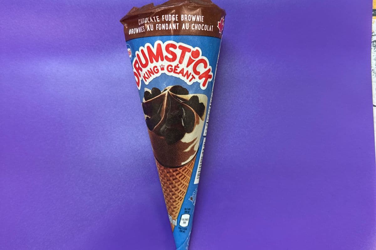 Chocolate Fudge Brownie Drumstick King Ice Cream