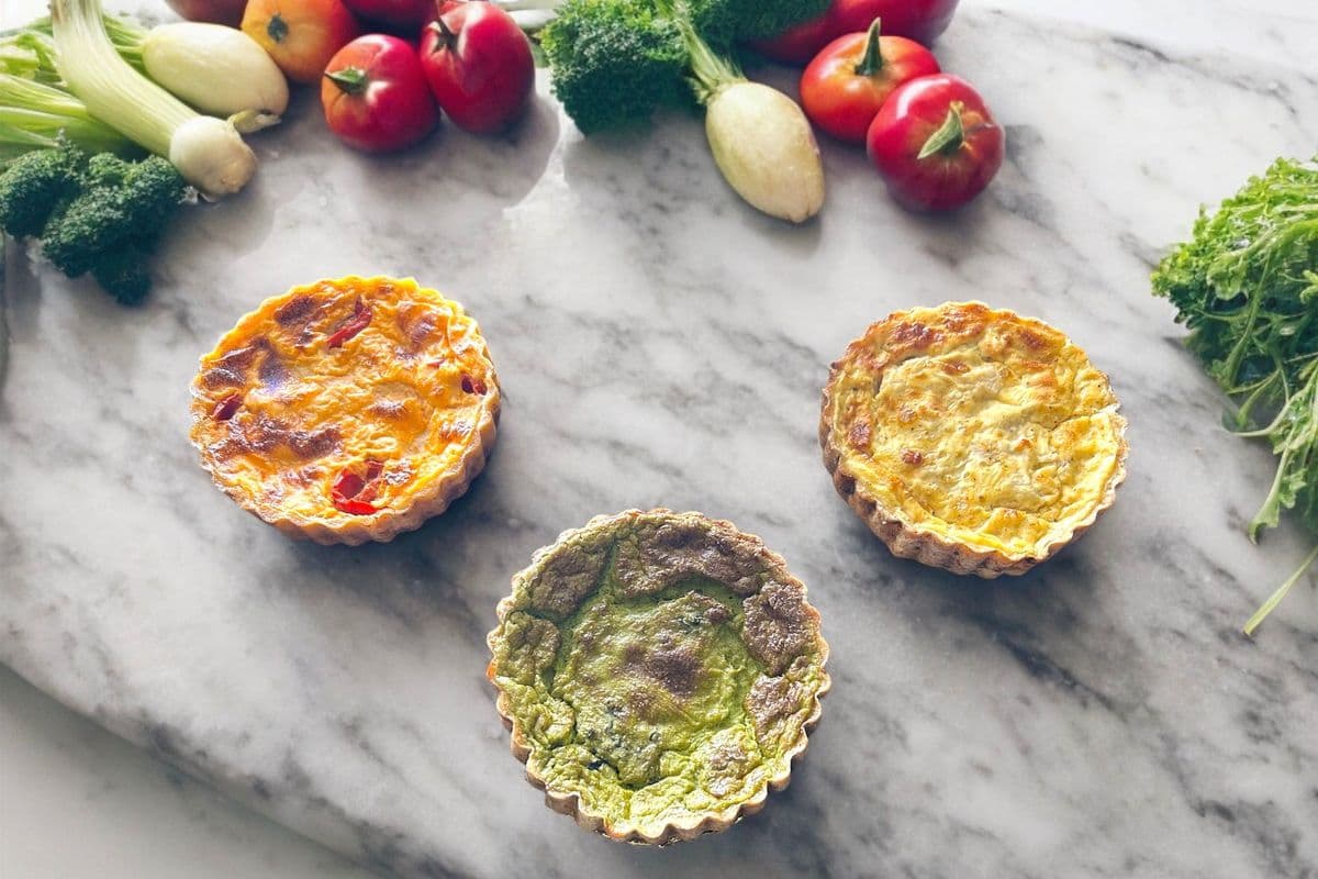 Tomato Mozzarella Quiche (4")