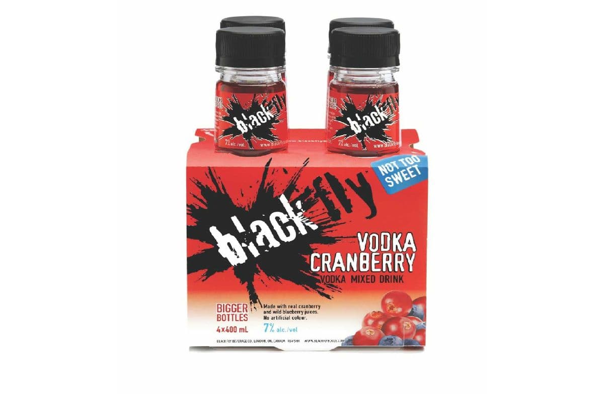 Black Fly Vodka Cranberry (4 x 400 ml Bottles)