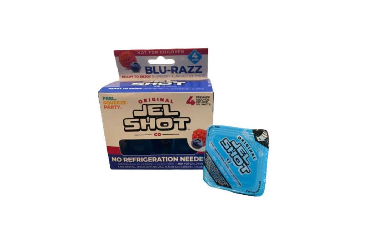 Jel Shot Blu-Razz (4 x 25 ml)