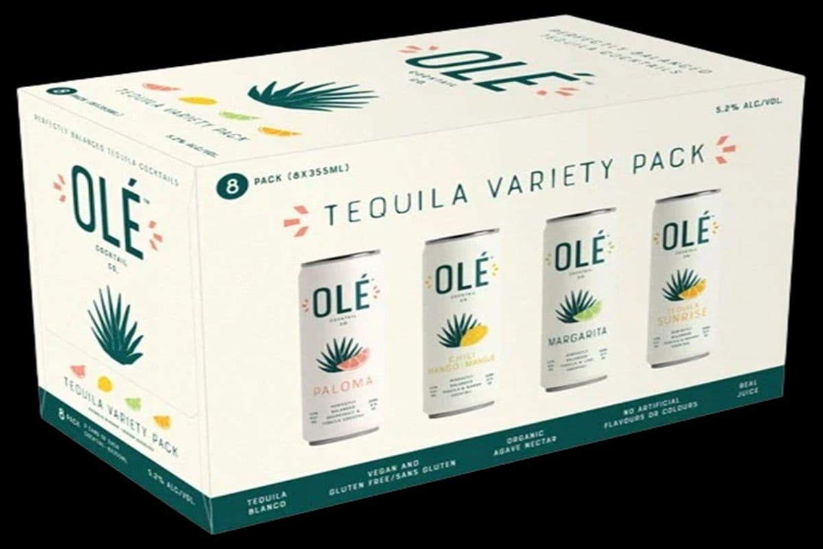 OLE TEQUILA COCKTAILS VARIETY PACK, ASSORTED (8 X 355ML) 5.2% ABV (8 x 355 mL)
