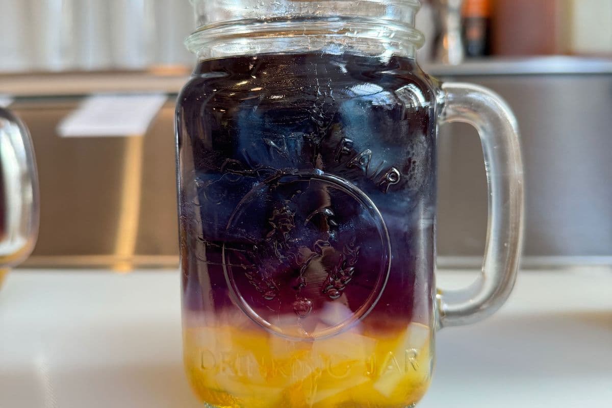 Peach Butterfly With Coconut Jelly