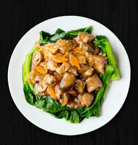 E06. Spareribs and Vegetable on Rice