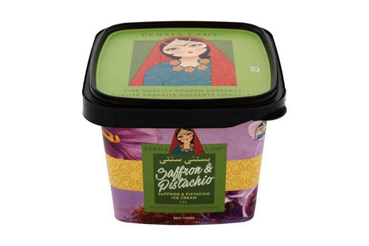 Persia Lady • Pistachio & Saffron Family Ice Cream / Glace Familiale Pistache & Safran (1.5L)