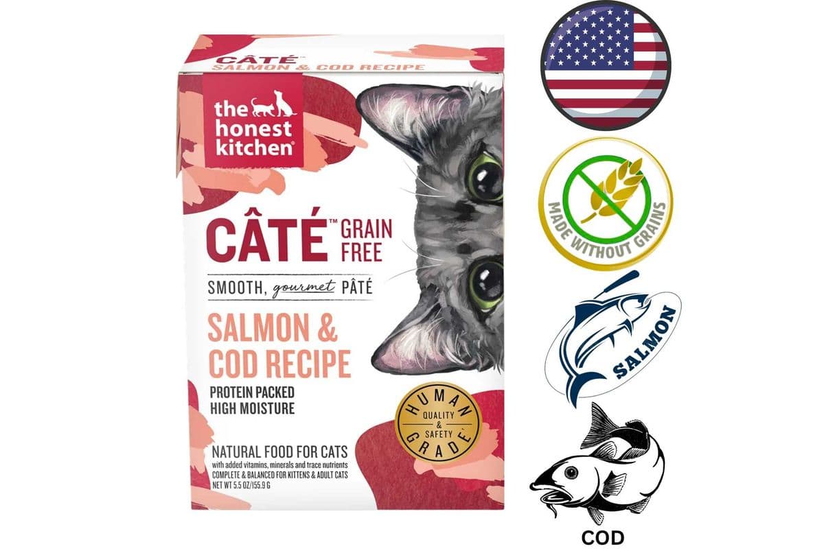 The Honest Kitchen - Grain Free Salmon & Cod Wet Cat Food - 5.5 Oz