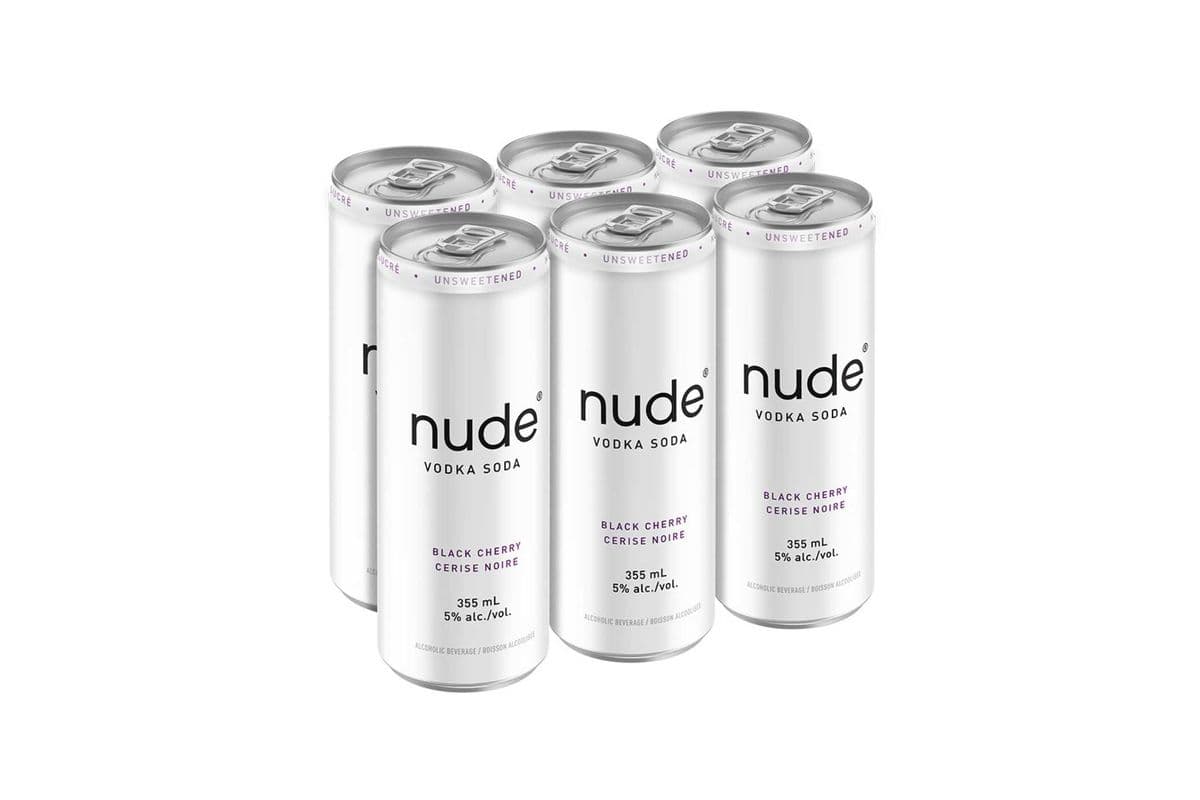 Nude Vodka Black Cherry (6 x 355 ml Cans)