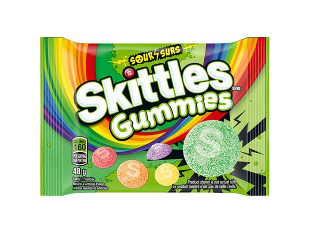 Skittles Gummies Sour 48g Candy Bag
