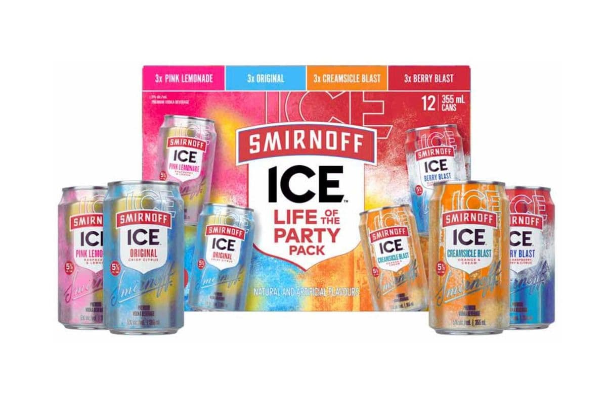 SMIRNOFF ICE LIFE OF THE PARTY 12 PK***ON SALE NOW*** (1 x 12PK CANS )