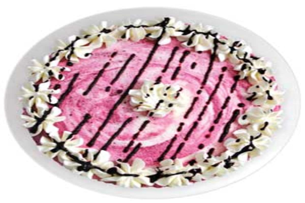 Black Raspberry Cheesecake Ice Cream Cake