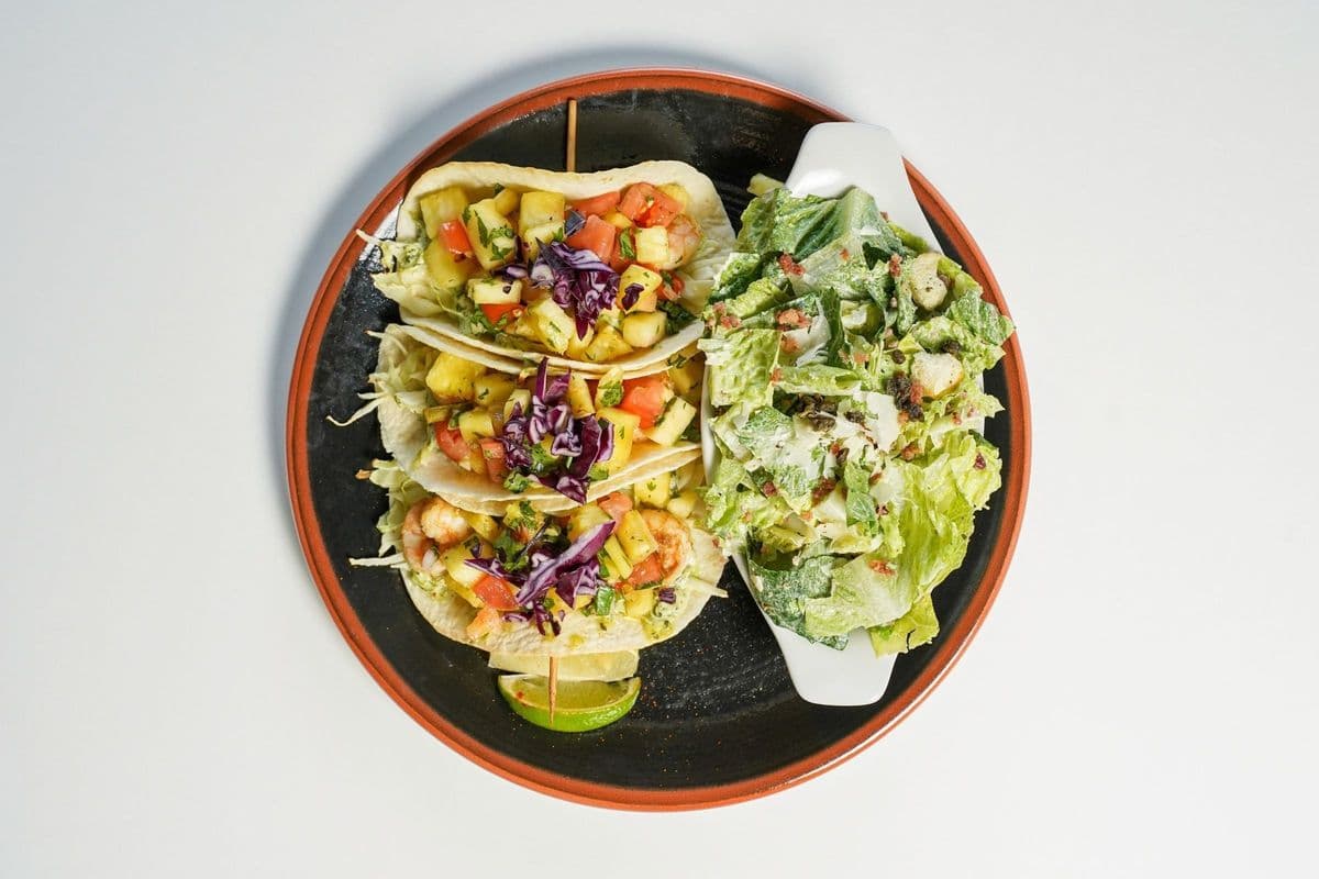 Hawaiian Prawn Tacos