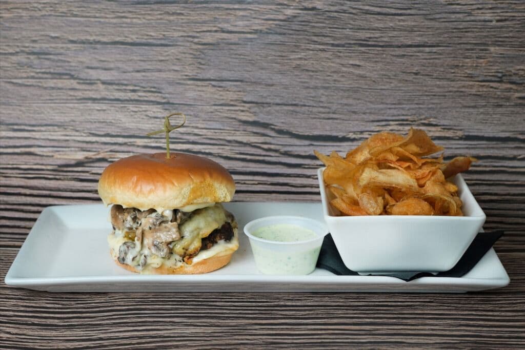 Mushroom Melt Burger