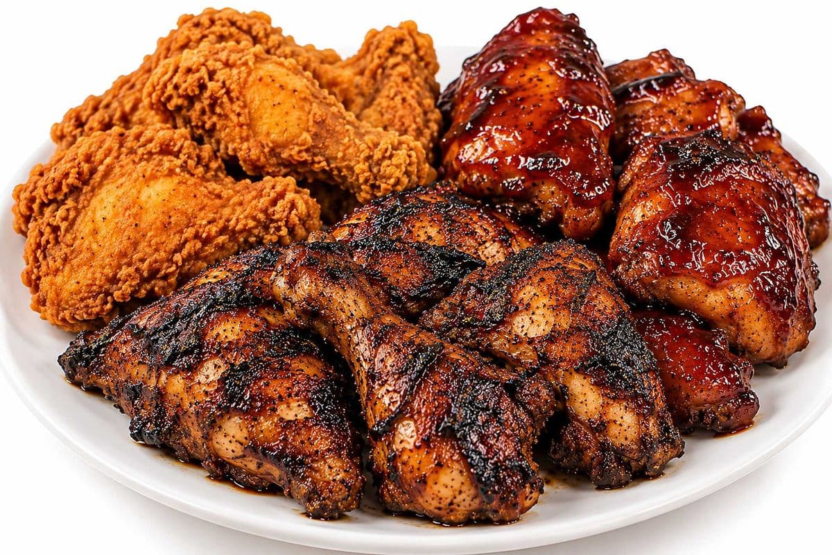 Chicken Meals Reg or Lrg (BBQ/JERK/FRY) (Reg)